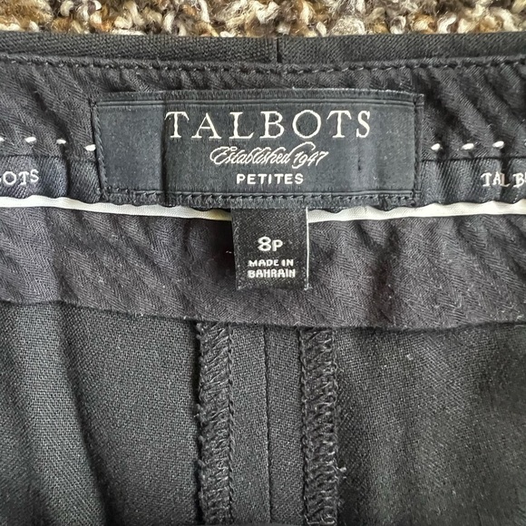 Talbots Black Ankle Cropped Pants - Picture 3 of 7